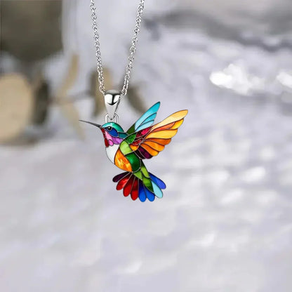 Aurea | Magnificent Hummingbird Design Necklace + Earrings