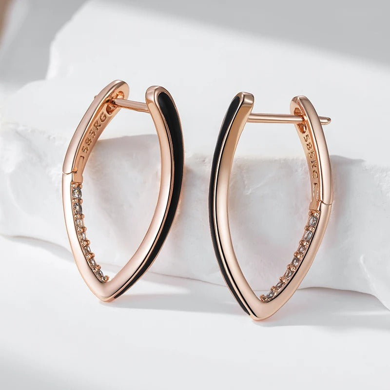 Black Pendant Earrings